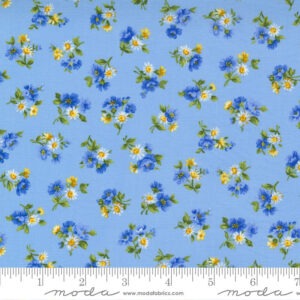 Moda Summer Breeze Sky Multi Tossed Flower 33613 15