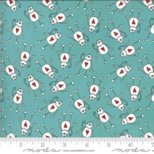Moda Animal Crackers Monkey on Blue 5803 13