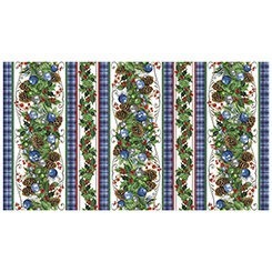 SEASON OF GIVING - CHRISTMAS GARLAND BORDER STRIPE