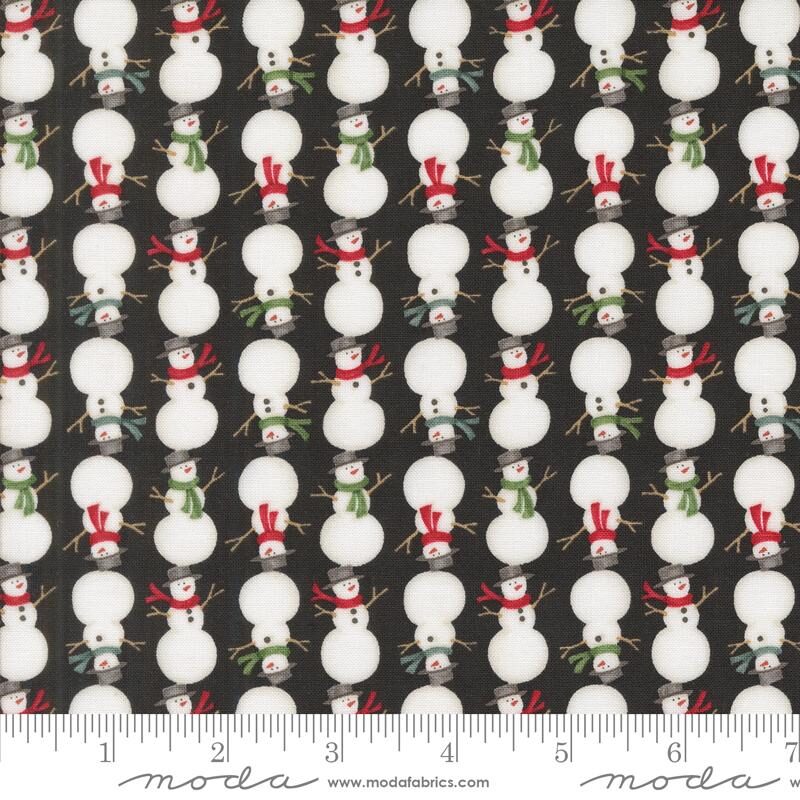 Moda Winter Friends Charcoal Black 56135 18