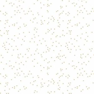 Riley Blake designs Blossoms On White In Color Gold Sparkle SC730R